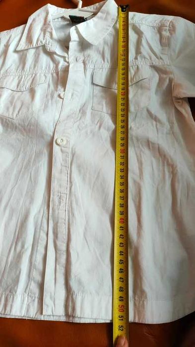 Biała koszula z krótkim rekawem Coccodrillo 122-128