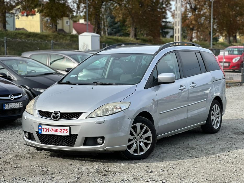 Mazda 5//2.0 Diesel//2007//Siedmioosobowy//Hak//Klimatyzacja//Okazja//Zamiana