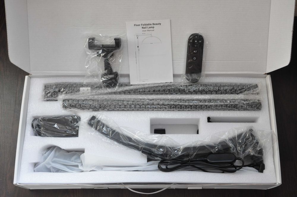 Лед лампа Луна на стойке черная/ Светодиодная лампа в салон 2м 30Вт