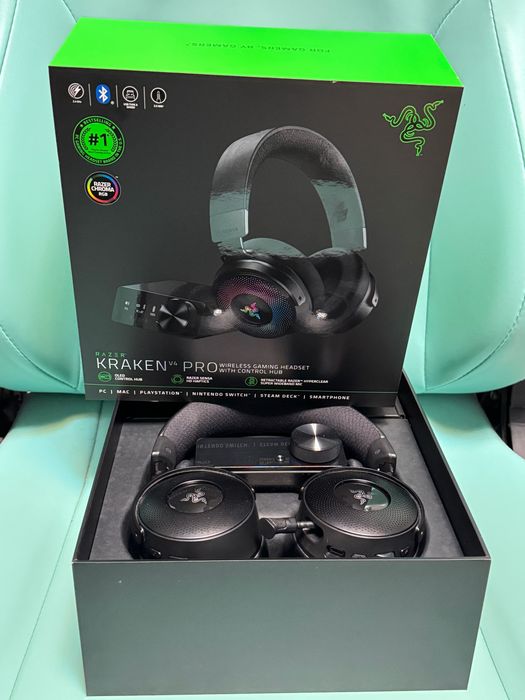 геймерські бeздротові Навушники Razer Kraken V4 Pro Wireless