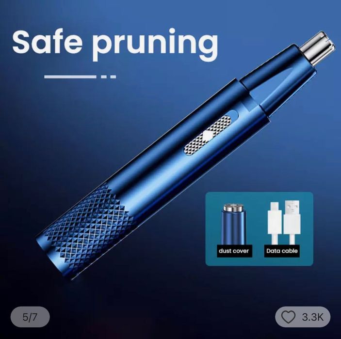 Aparador de cabelo elétrico para nariz, recarregável, multicinético,