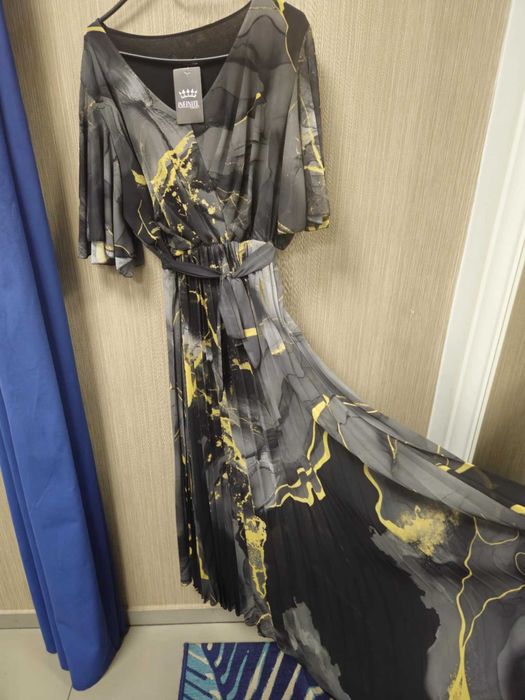 Suknia balowa weselna czarno-żółta Plus Size Italy !!!