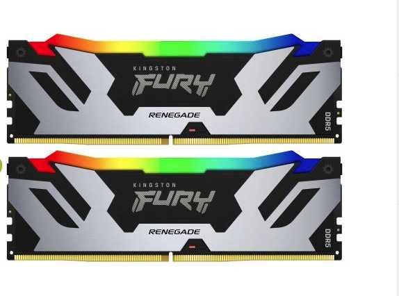 ОЗУ Kingston DDR5 32GB (2x16GB) 6400MHz FURY Renegade RGB Silver