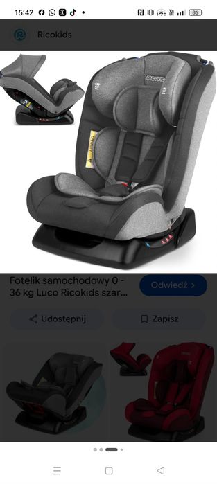Fotelik samochodowy Ricokids