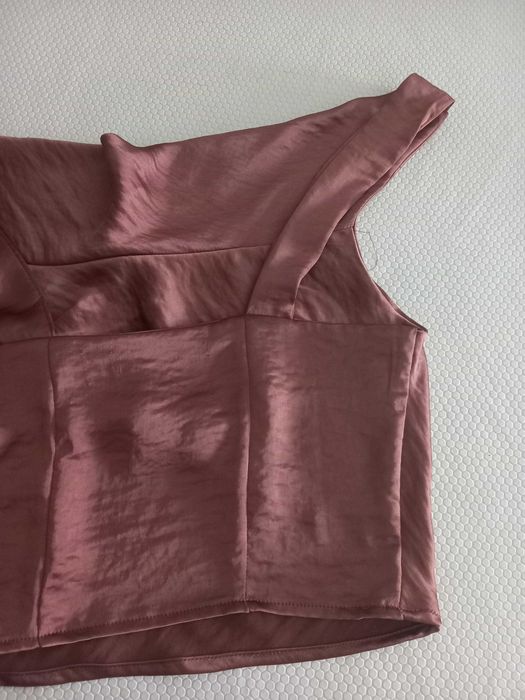 Top castanho, Zara, Tam XS, NOVO (Portes incluídos)