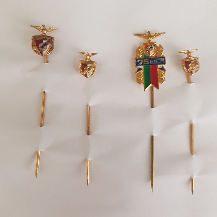 Benfica S.L.B emblema ráro 75 • Aniversario e SLB emblemas de  esmalte