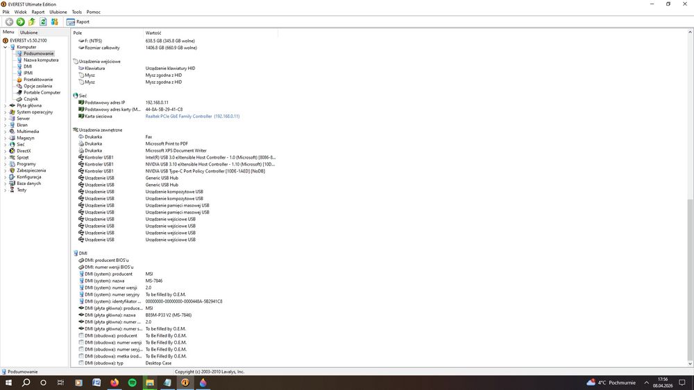 Komputer WIN10 8GB Ram