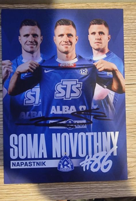 Autograf Ruch Chorzów Soma Novothny