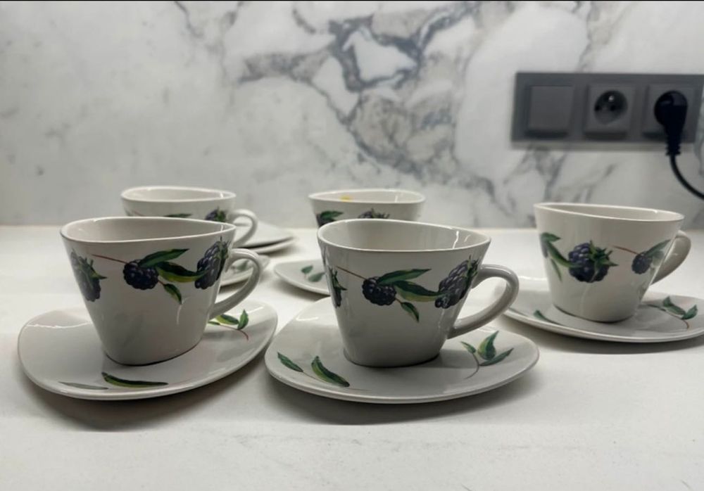 Filiżanki do kawy porcelanowe Lipton