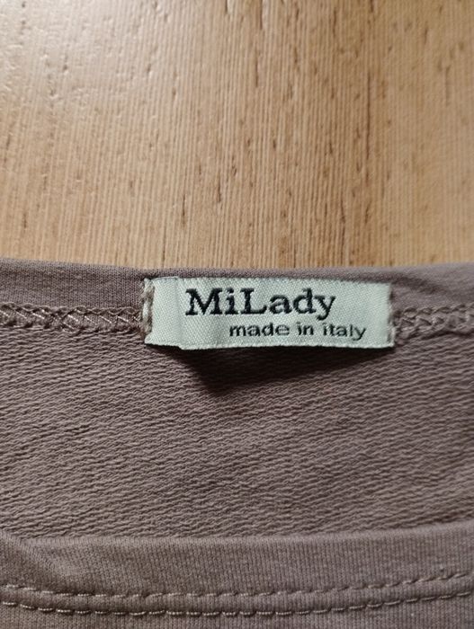 MiLady L bluzka damska brązowa cekiny obracane