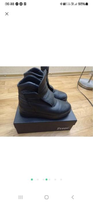 Теплі турецькі  кожані ботінки