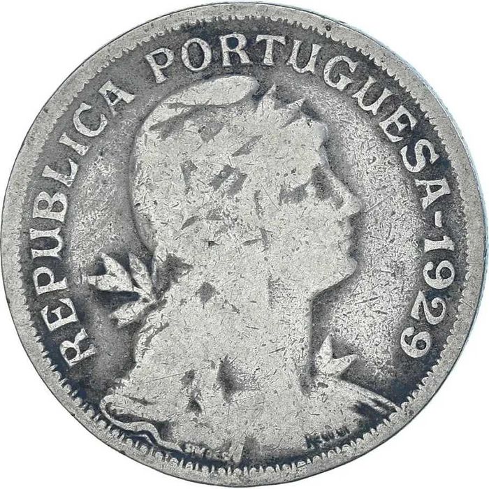 Moeda de  Portugal, 50 Centavos,1929