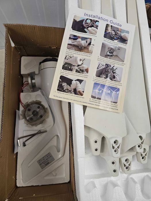 Розпродаж! Горизонтальный ветрогенератор 1000Вт 24В + MPPT контроллер