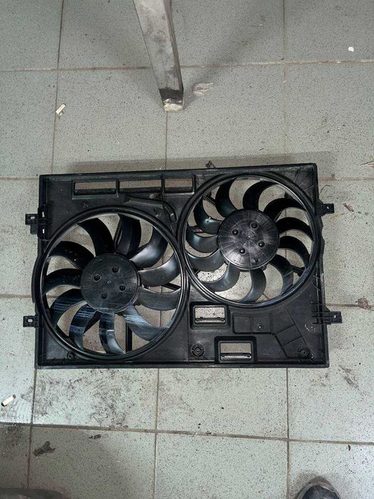 диффузор в сборе вентиляторы левый правый vw tiguan 2/ 2018 / allspace