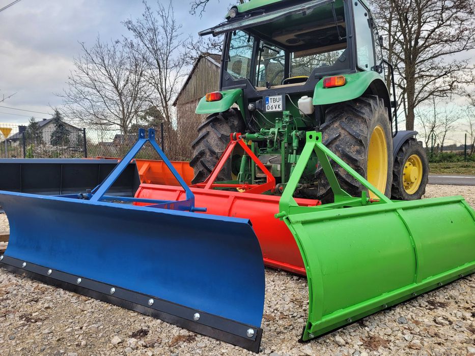 Pług do śniegu na tył ciągnika/ Pług śnieżny z gumą od 1.5m do 2.0m