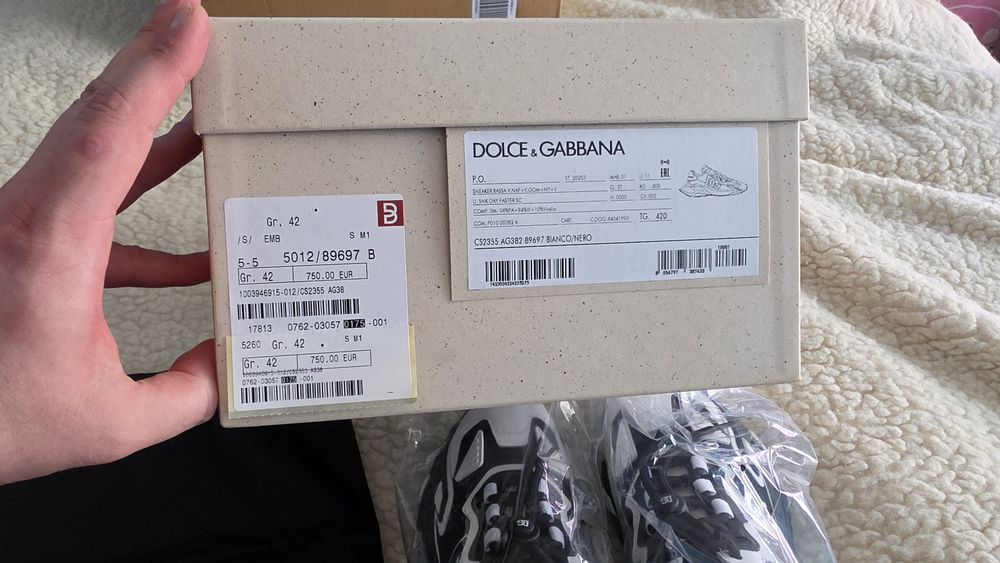 Dolce & Gabbana. Sneakersy Daymaster SNK – rozmiar 42. NOWE, ORYGINALNE
