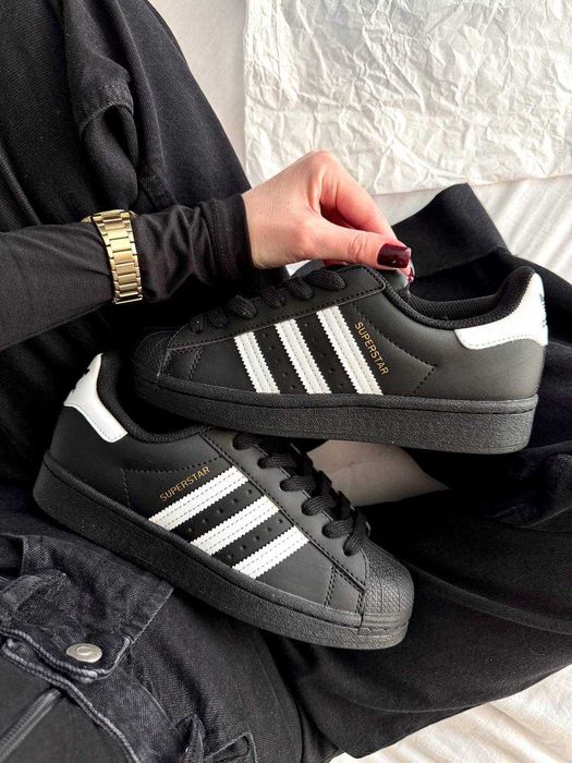 !!WOW!! Кросівки Adidas Superstar Black White | адидас суперстар