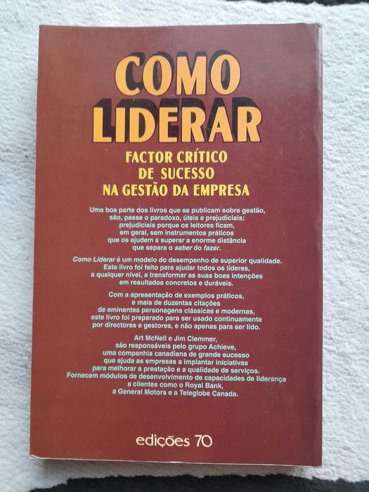 Livro "Como liderar - Factor crítico de sucesso na gestão da empresa"