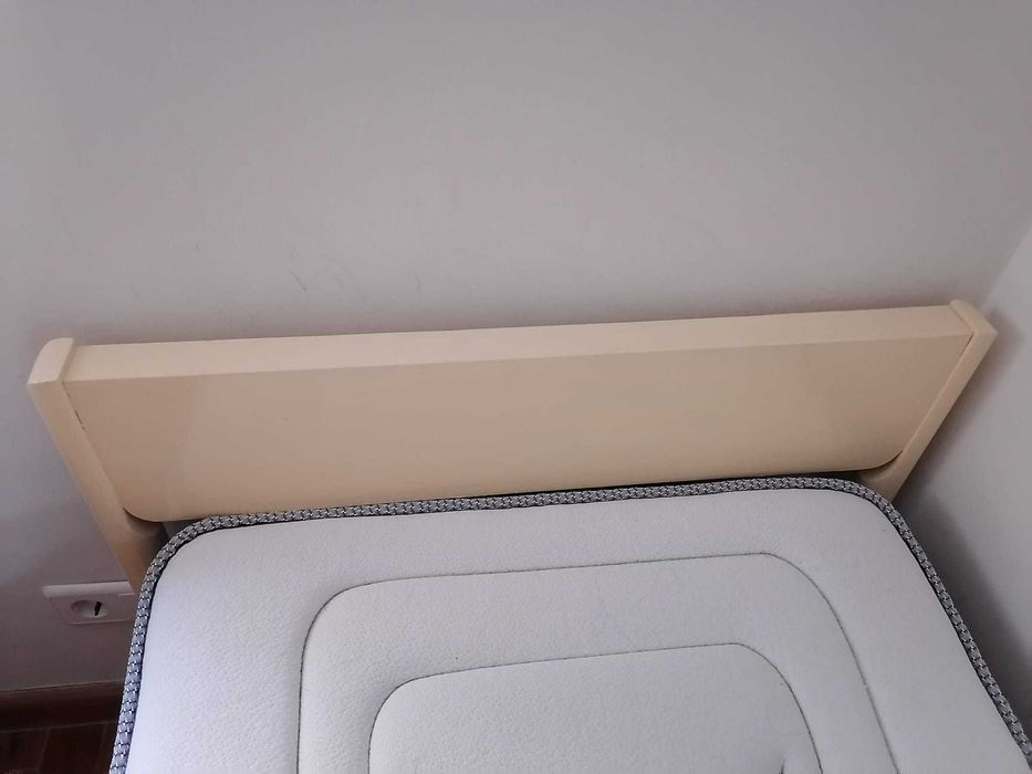 Cama de madeira maciça de criança 200x82 cm