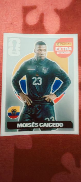 Cromo Panini Gold Cristiano Ronaldo e Caicedo