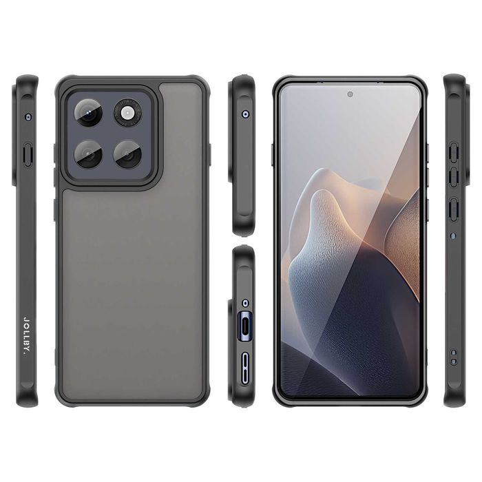Etui JOLLBY. Shadow do Motorola Edge 60 Pro (FROSTED BLACK)