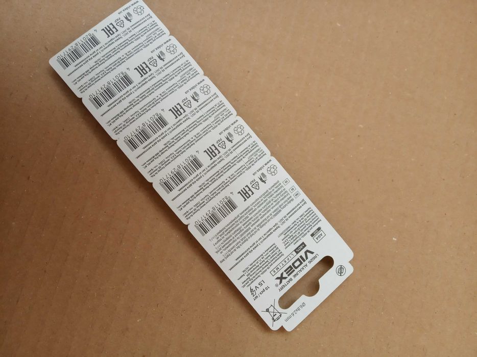 Батарейка Videx Alkaline АG4 LR626 в блістері 10 батарейок