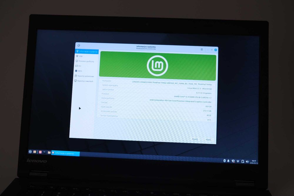 Laptop Lenovo Thinkpad T440p i5-4300M 8GB ram 256 GB DVD