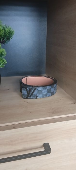 Pasek LV czarny elegancki