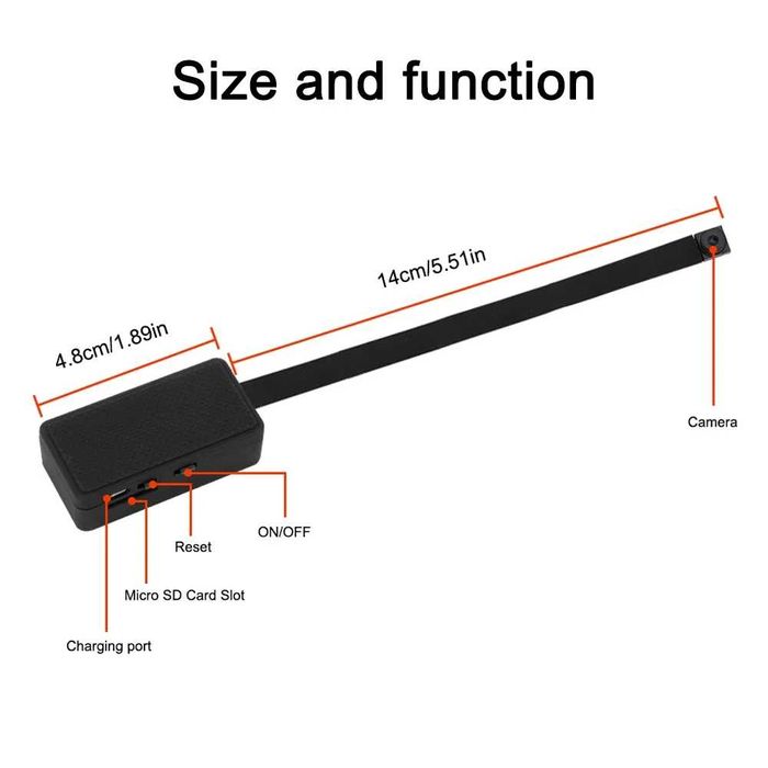 Kamera szpiegowska WiFi HD 1080P kamera DIY Mini kamera noktowizyjna