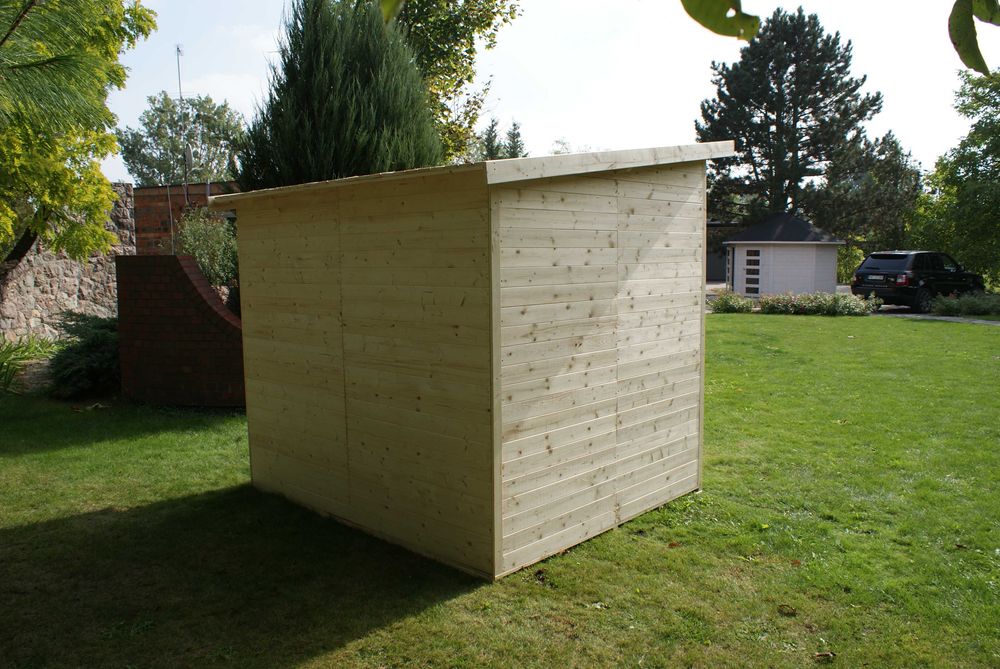OD RĘKI domek panelowy narzędziowy świerk 2,2x1,9 2x2 płaski dach