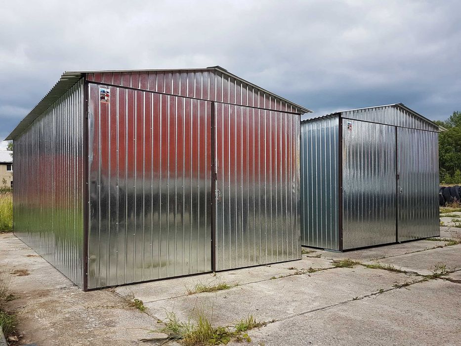 Blaszany garaż 3×5 m -ocynk