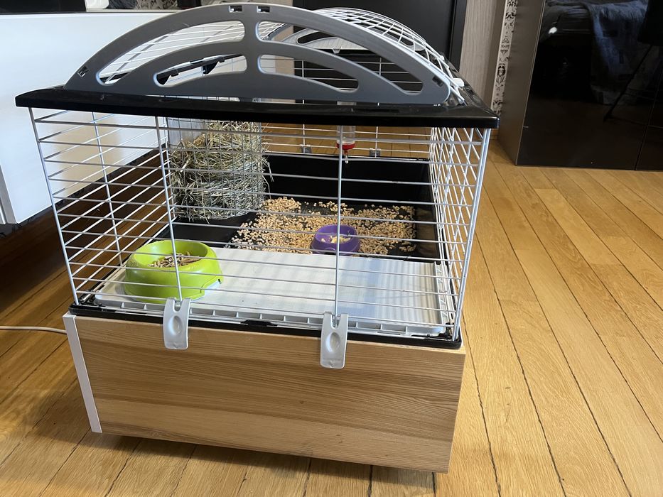 Клітина для морських свинок скинні, гризунів  З ПІДІГРІВОМ