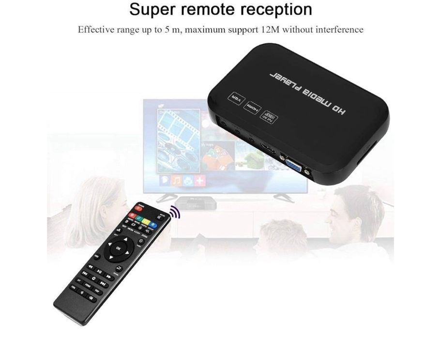 Odtwarzacz multimedialny wideo 1080P HDMI Vga