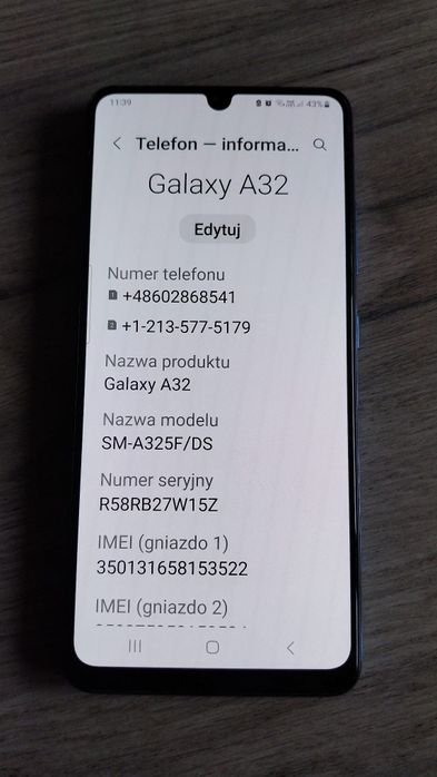 Telefon komórkowy Samsung galaxy A32 4g