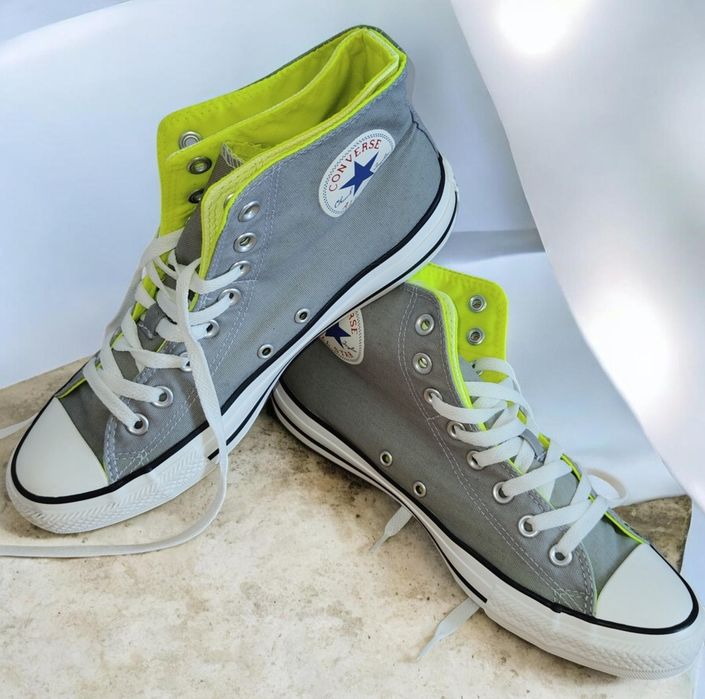 Markowe buty sportowe wysokie trampki Converse All Star Taylor r 42 szare