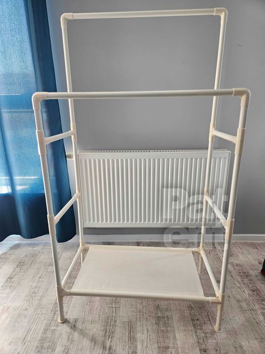 Beżowy jasny na ubrania przechowywanie dom z półką organizer nowy