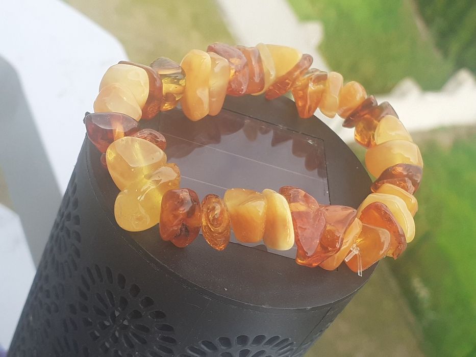 Bransoleta z bursztynu baltyckiego