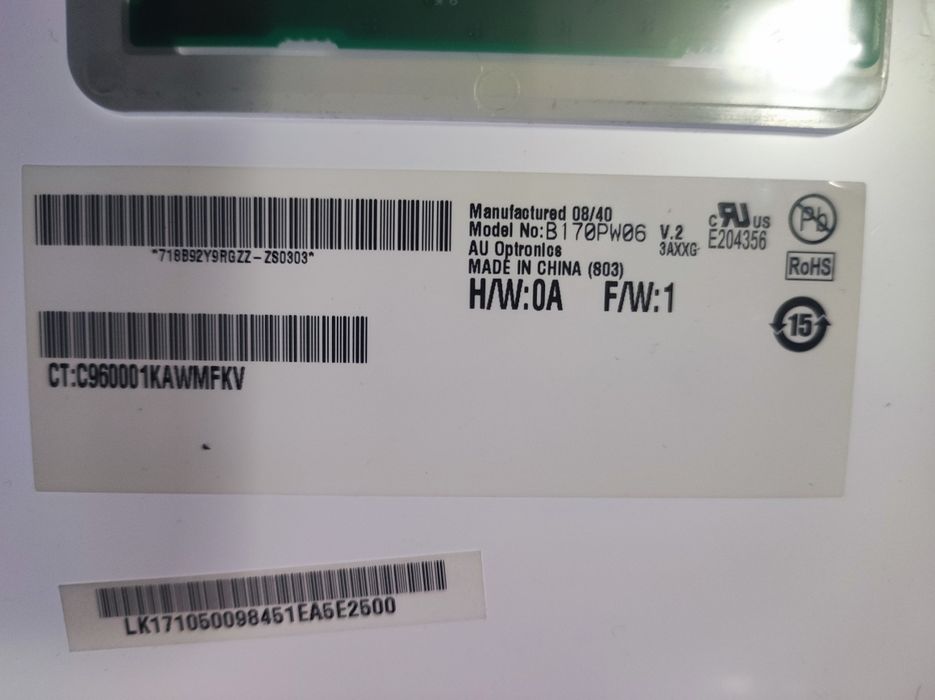 Матрица B170PW06 v.2