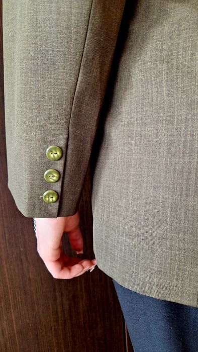 Marynarka długa zielona