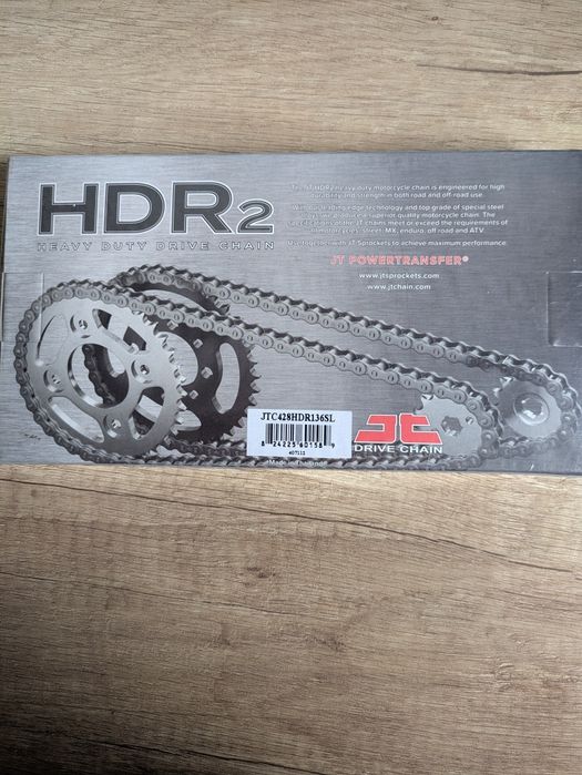 Новий посилений мото ланцюг JT 428 HDR 136 ланок (JTC428HDR136SL)