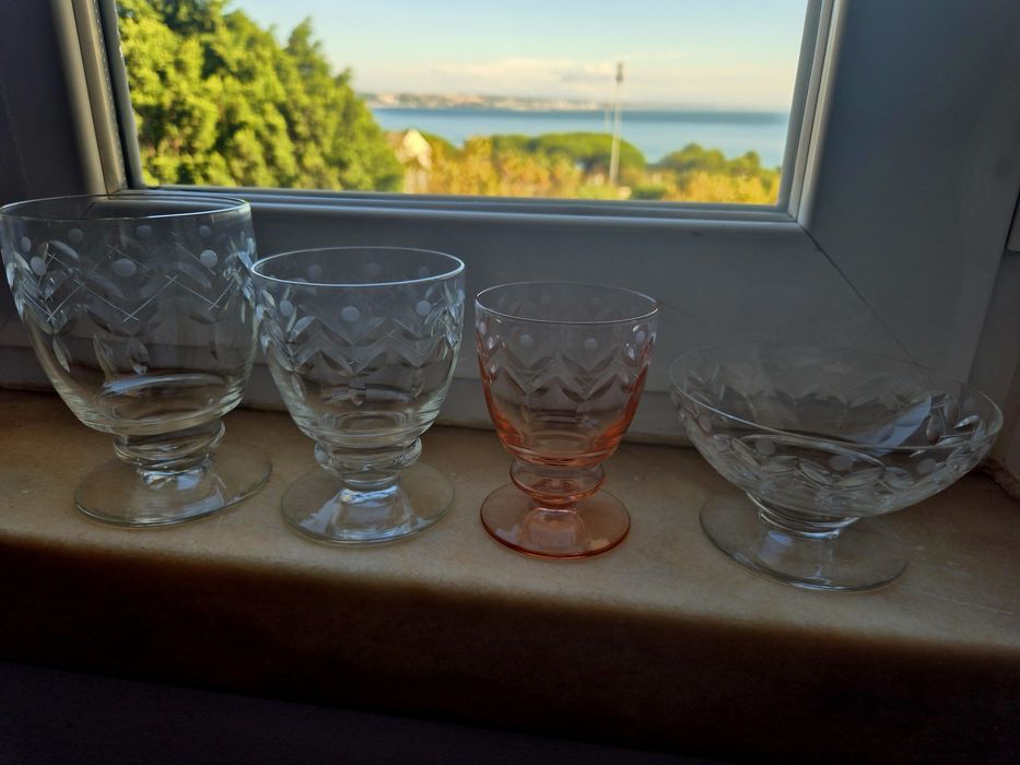 Copos vintage, fáb. Pereira Roldão