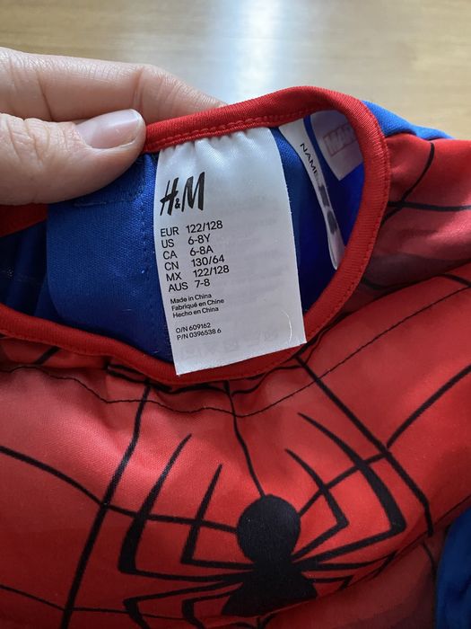 Strój Spiderman 122/128 H&M