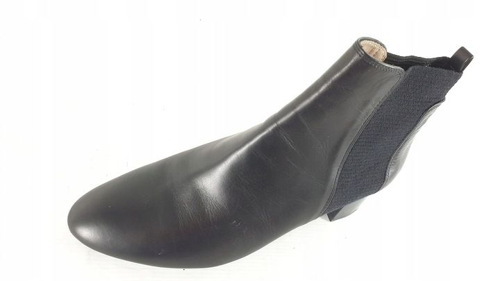 unisa BOTKI DAMSKIE 100 % SKÓRA nowe czarne ROZ 41