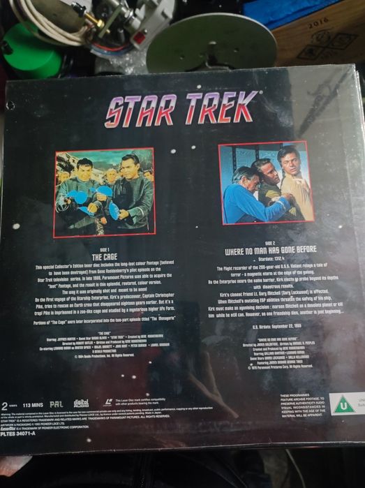 Laser disco Star trek novo só para colecionadores