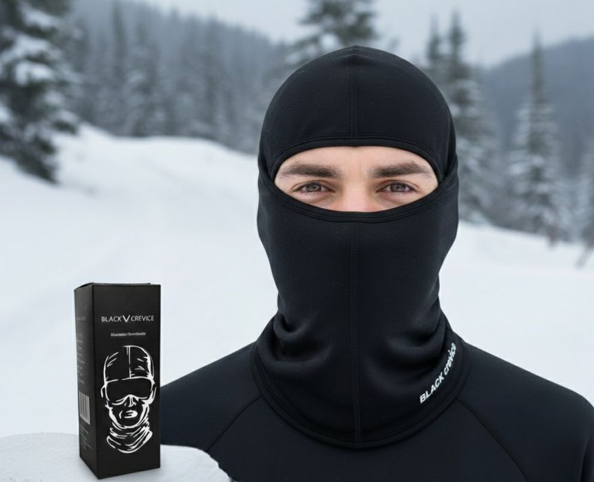 Теплі та м'які балаклави Black Crevice Unisex Оригінал! M, L