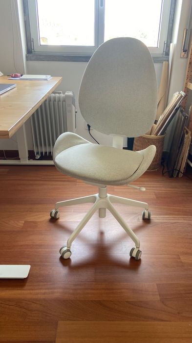 Cadeira de escritório IKEA HATTEFJÄLL – bege/branco