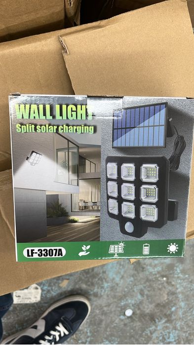 Holofote com painel solar led ultra potente