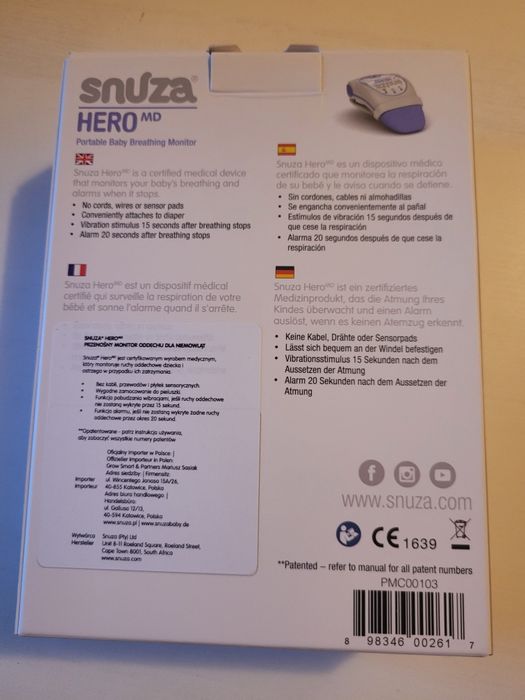 Monitor oddechu Snuza Hero MD