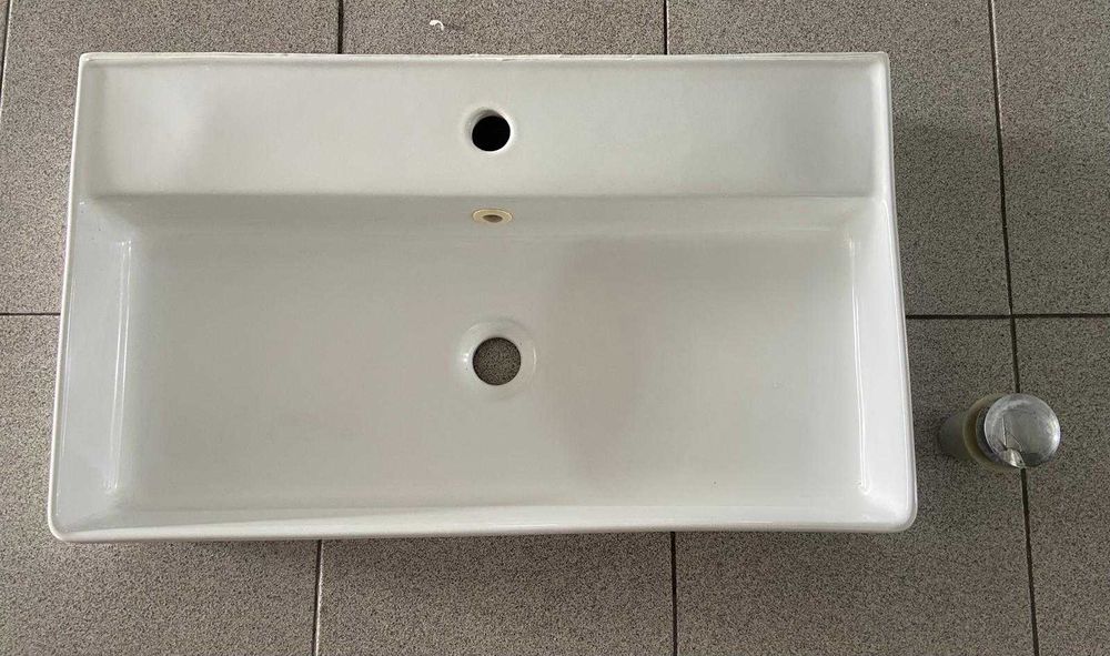 Lavatório rectangular branco505053218876303361