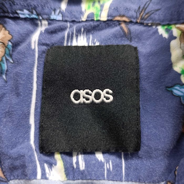 ASOS Чоловіча гавайська сорочка з коротким рукавом, тропічний колір